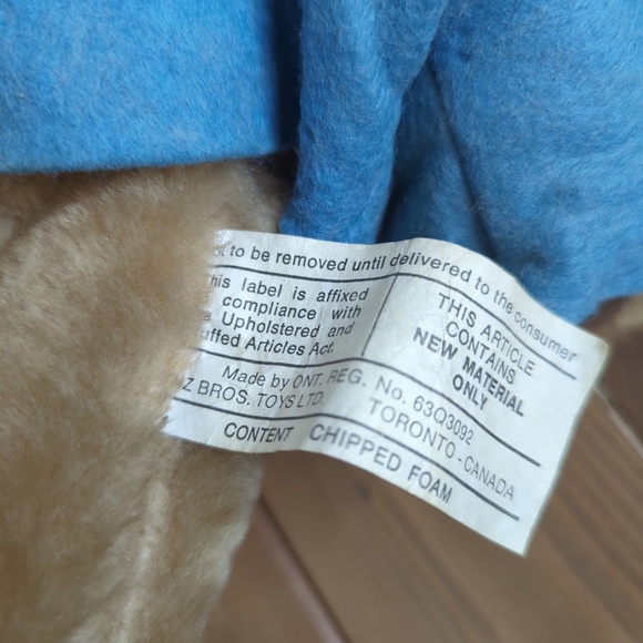 Vintage 1977 Paddington Bear Stuffed Animal Eden Toys - Picture 6 of 7